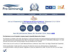 Tablet Screenshot of pro-seminars.com